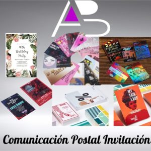 Tarjetas para comunicación postal o invitacion 10 x 21 cm