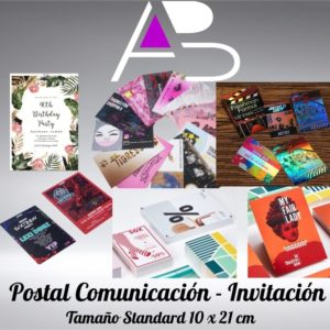 Tarjeta Postal Comunicación - Invitación Standard